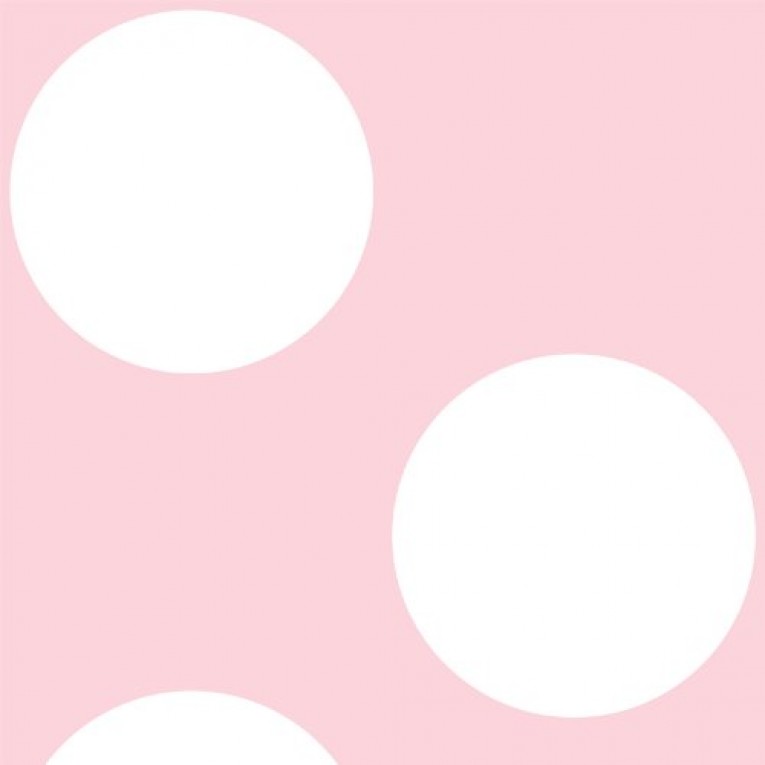 Wallcandy Arts Wallpaper Polka Dot Pink And White Hardware Tools