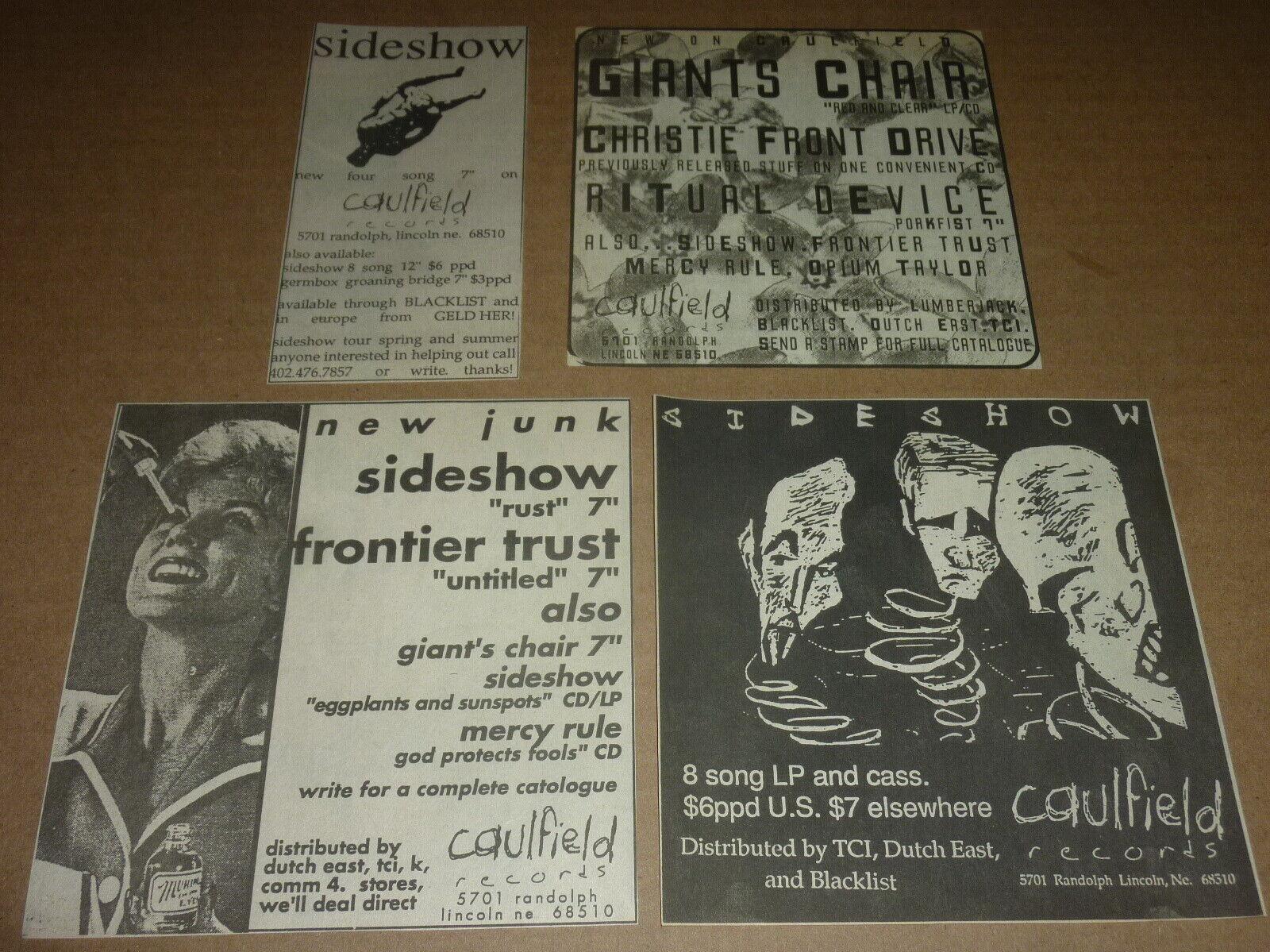 Caulfield Records CLIPPING LOT emo SIDESHOW christie front drive