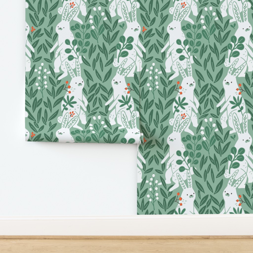White Rabbits Wallpaper