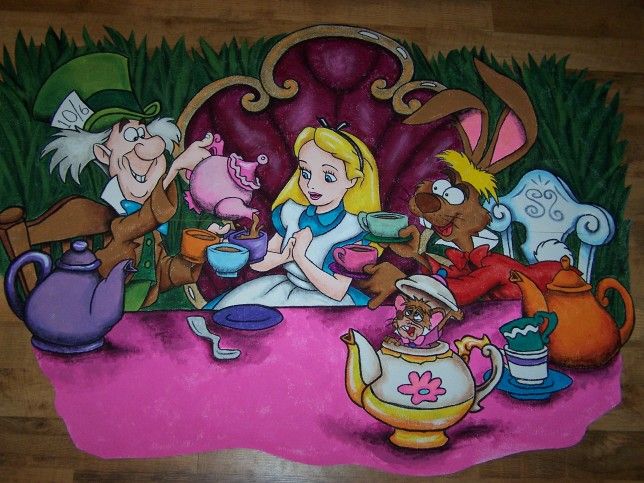 Murals You See Thru Google Alice In Wonderland Parties
