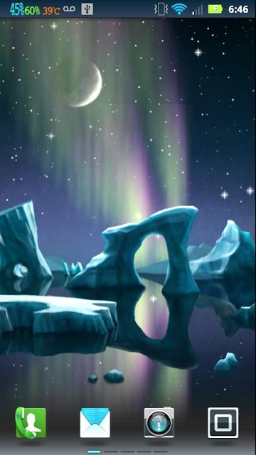 Phone Northern Lights Live Wallpaper Creates A Real Time Simulation Of