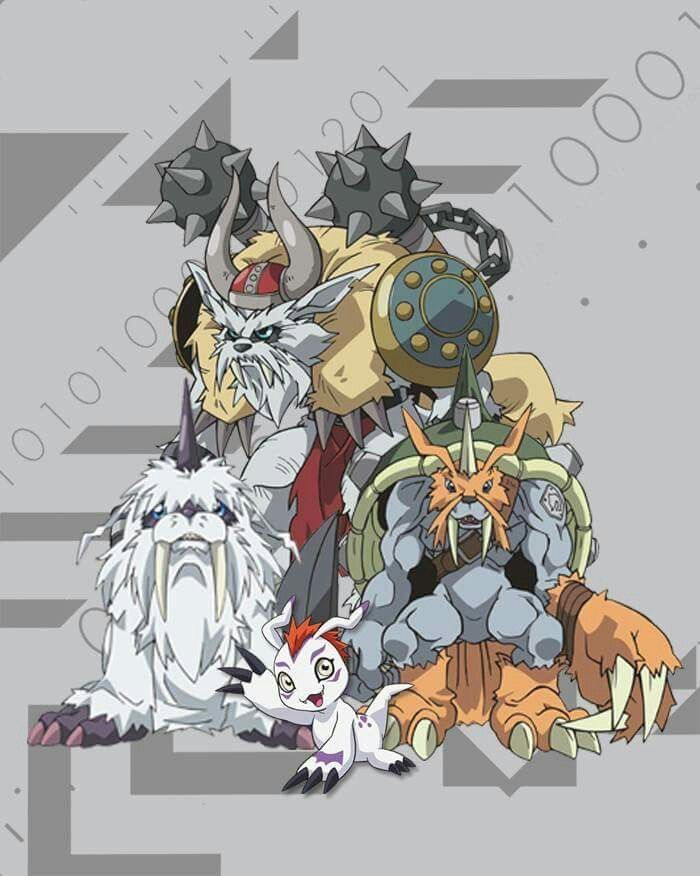 Gomamon Ikkakumon Zudomon And Vikemon For His Human Friend Jyou