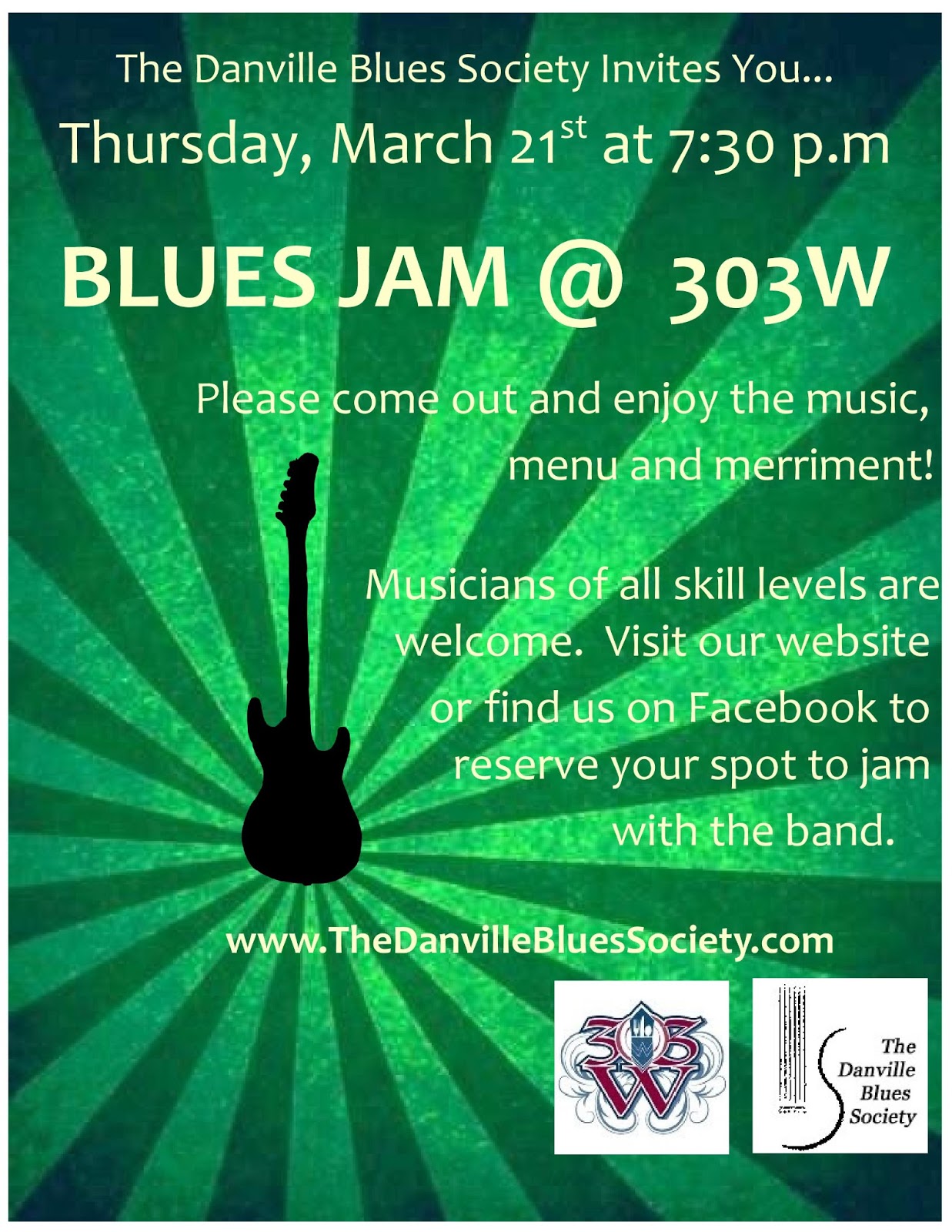 The Danville Blues Society March Blues Jam Sponsored by Preston