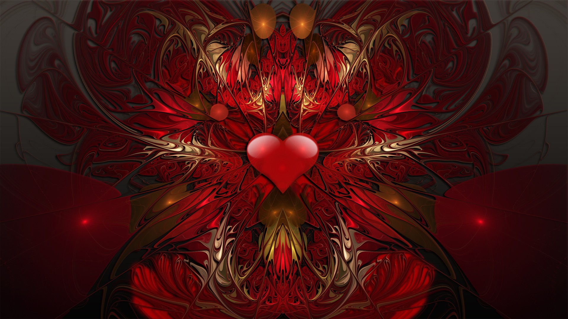 Abstract Picture With A Heart Wallpaper And Image