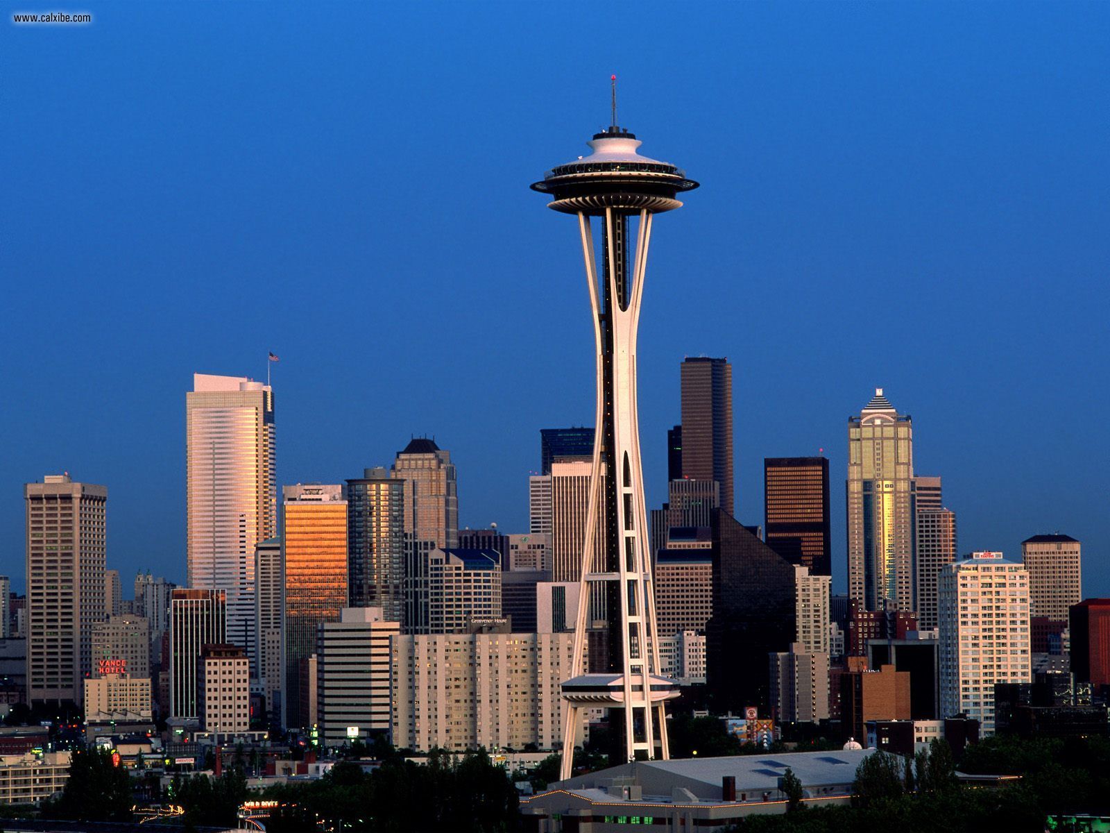 Space Needle Seattle Washington Buildings City