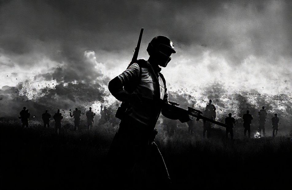 Black And White Pubg Wallpaper