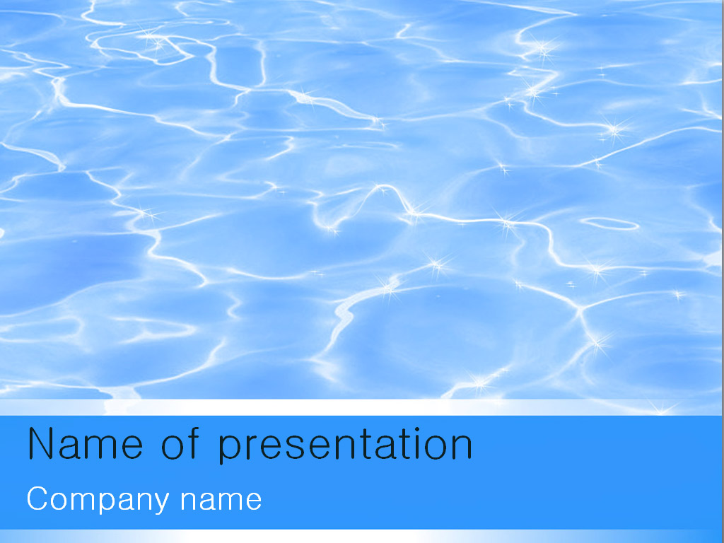 Water Powerpoint Template For Your Presentation