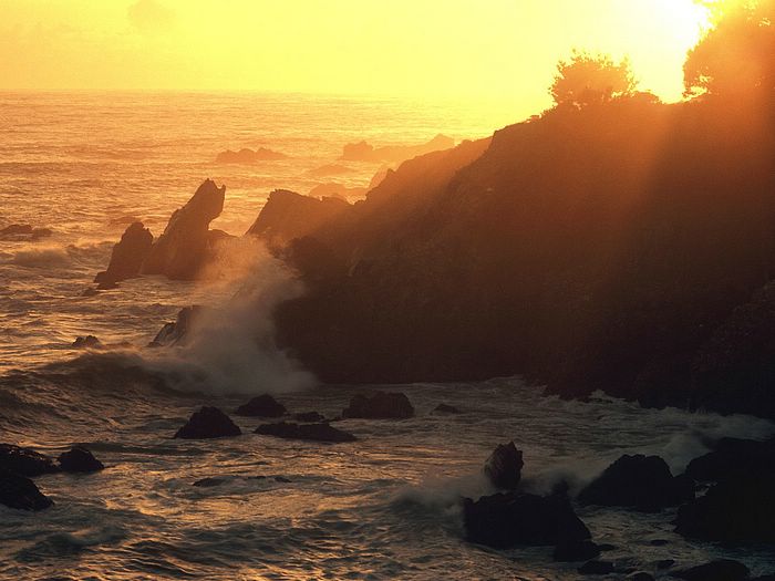 Natural Landscapes Photography Pacific Sunset Northern California