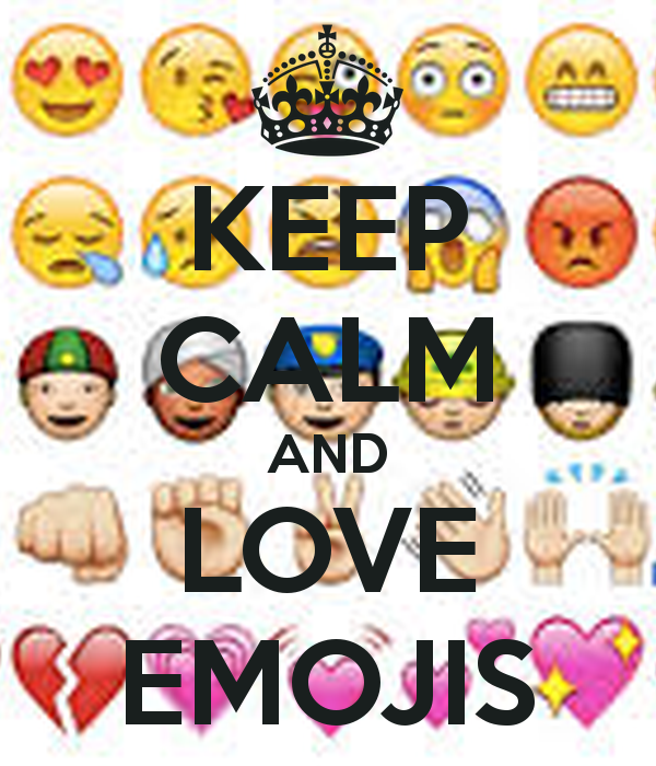 Keep Calm And Love Emojis Poster Harleigh Gray O Matic