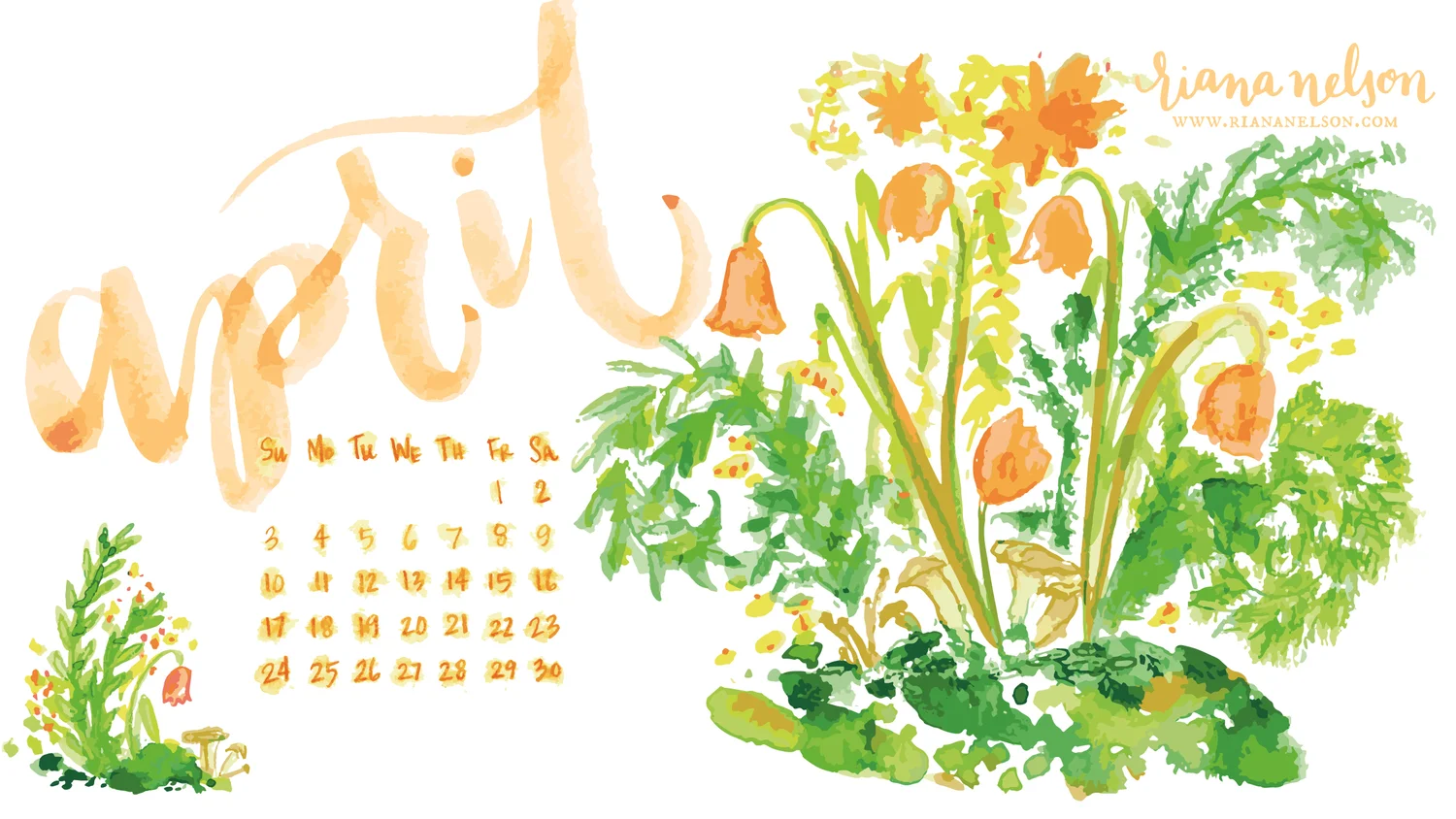 April Wallpaper Riana Nelson