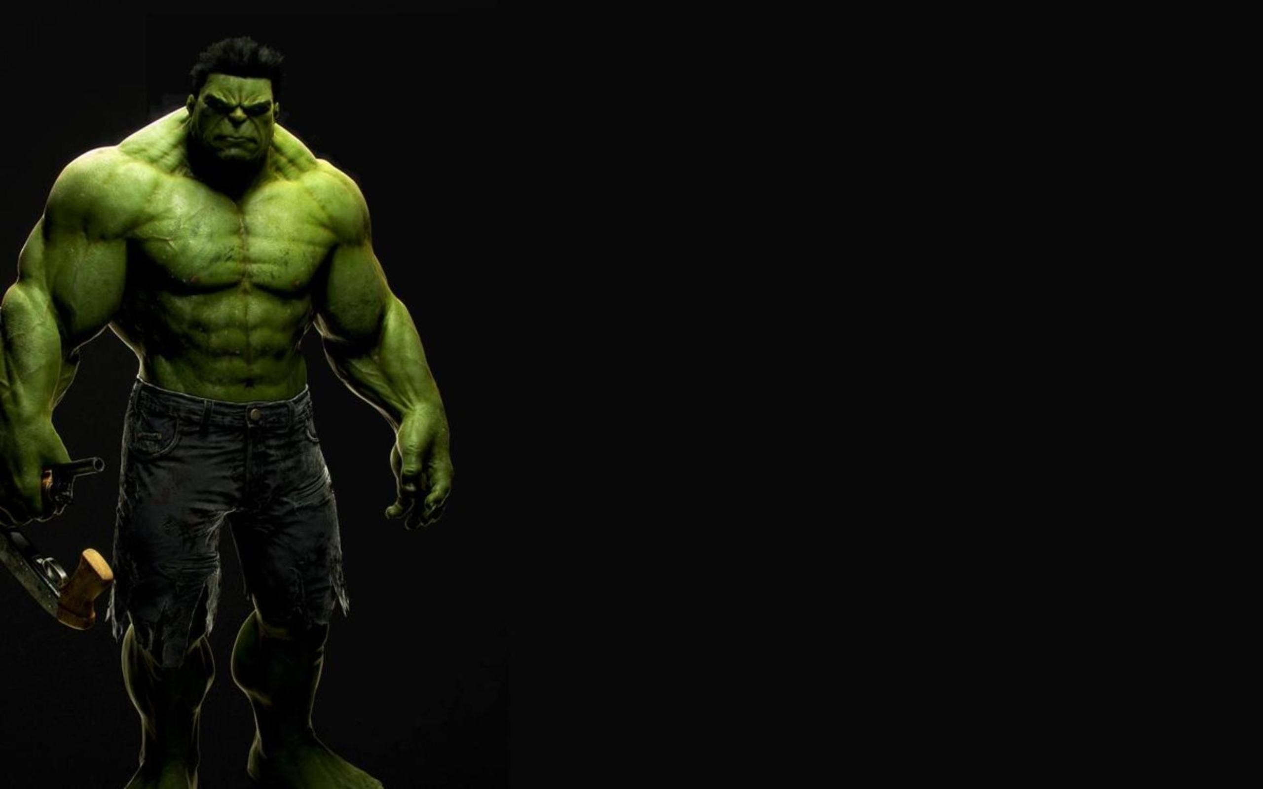 Black Background Hulk Wallpaper