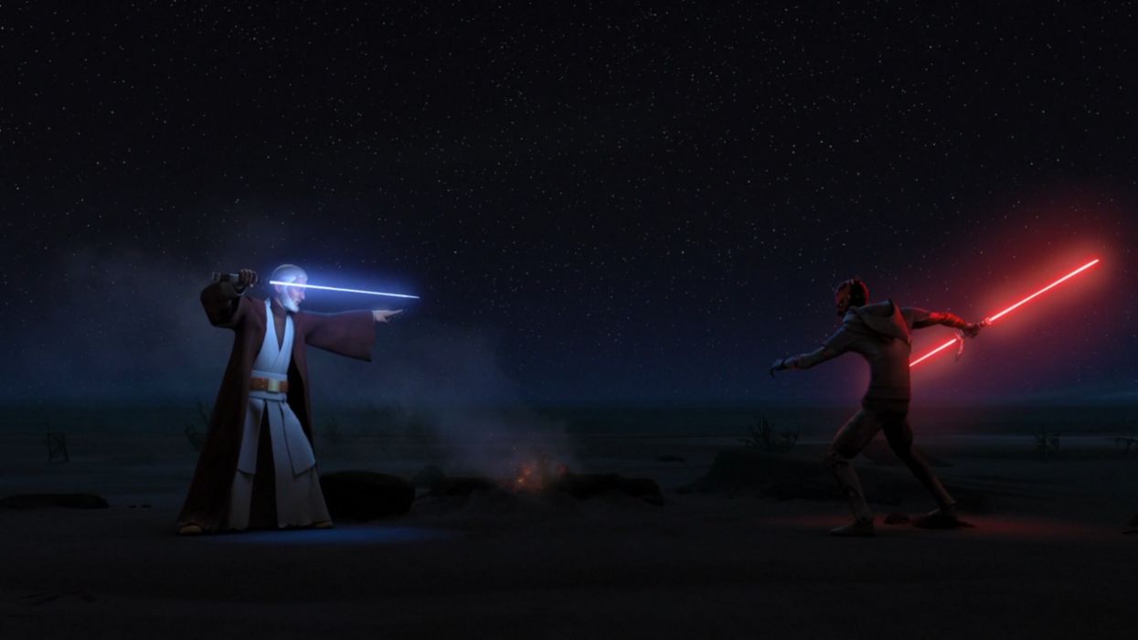 Star Wars Rebels Kenobi Vs Maul Wallpaper