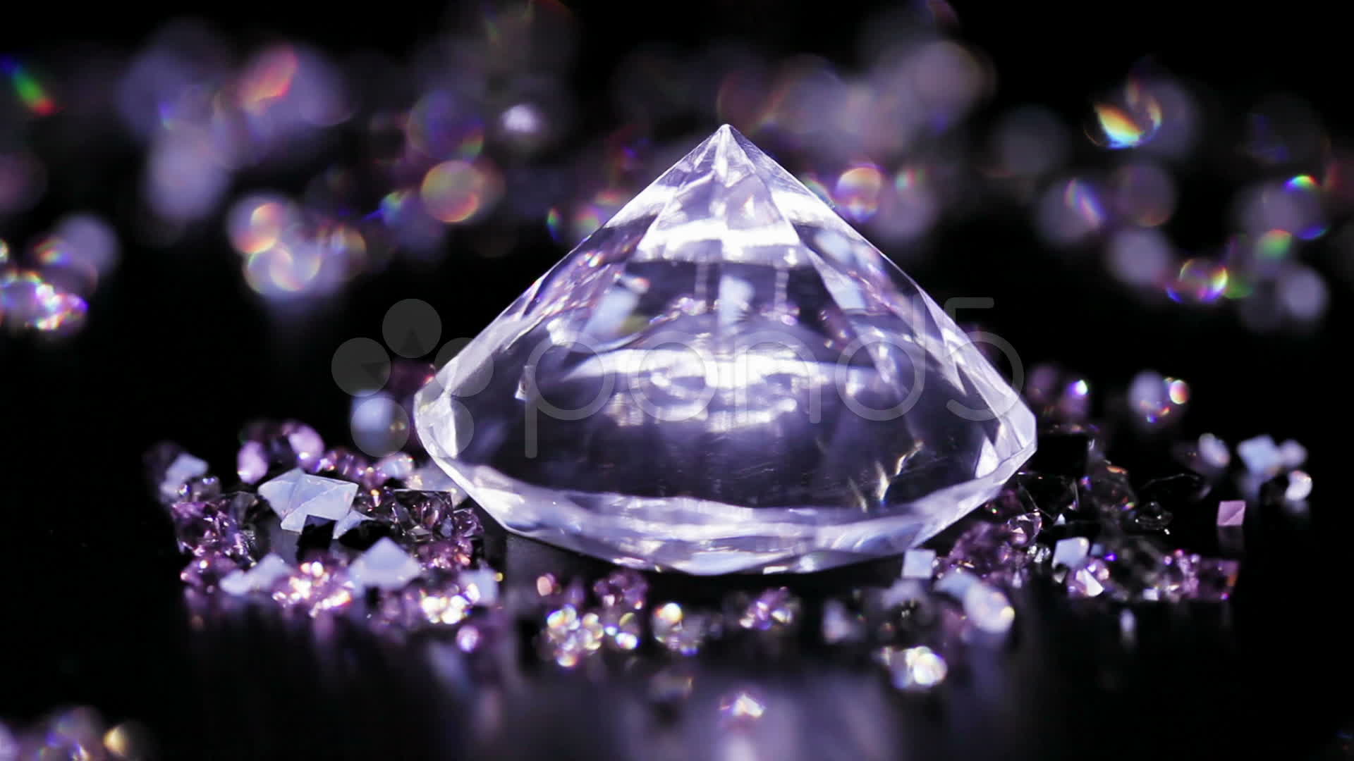 Purple Diamonds Background Big Diamond With Many Violet