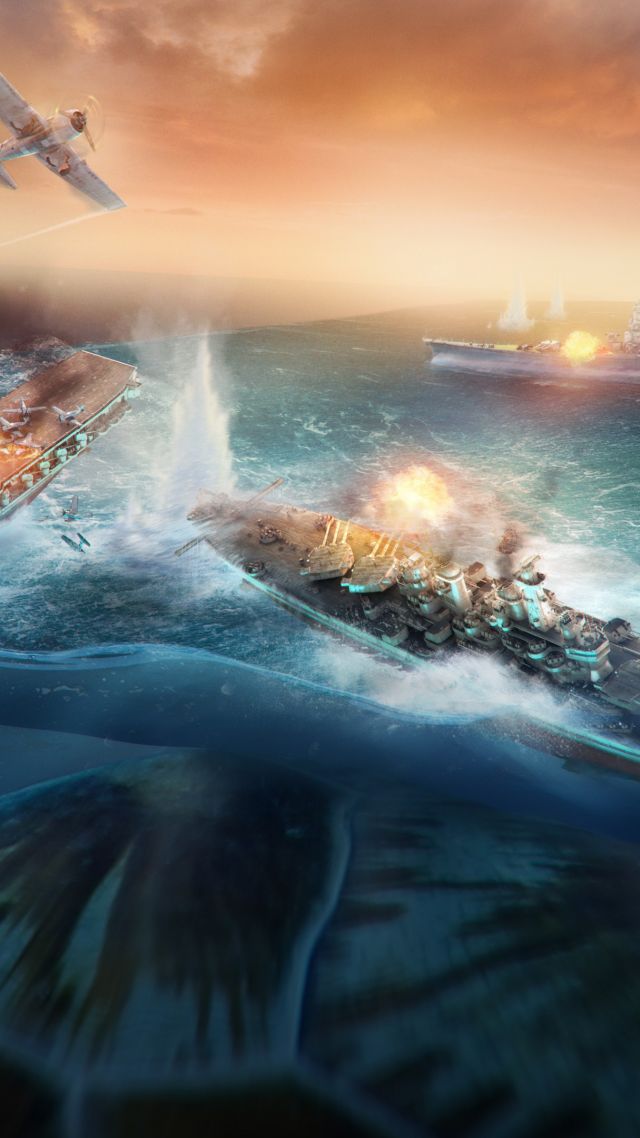 Wallpaper World Of Warships Game Mmorpg Simulator Ultra HD