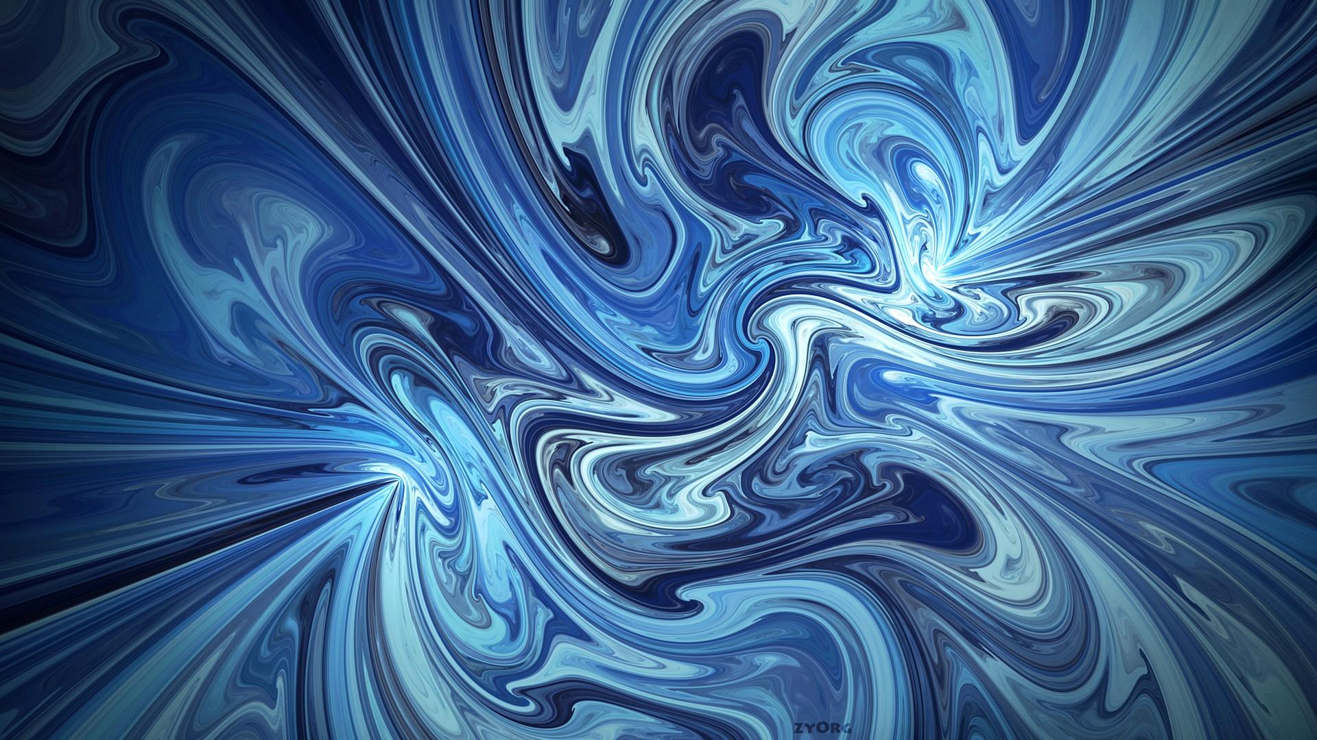 Whirlwind abstract backgrounds blue digital art wallpaper 62256