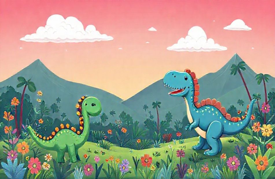 Cute Dinosaur Background