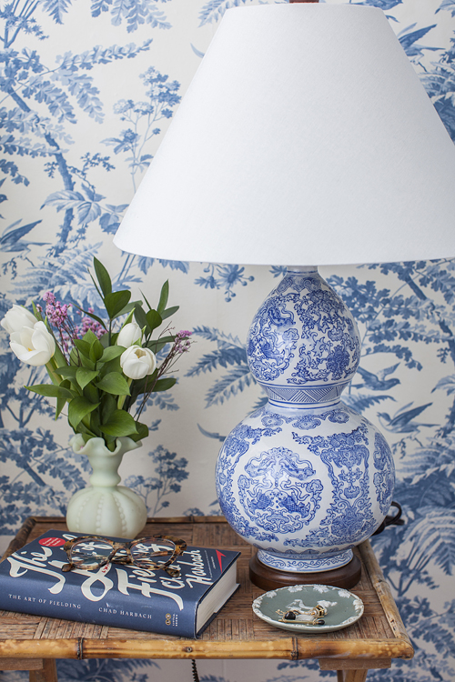 March Nightstand Side Table Blue And White Chinoiserie Lamp Jpg