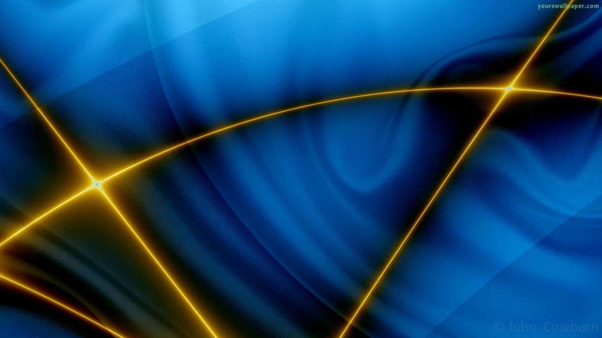 Yellow Blue Wallpaper Widescreen HD