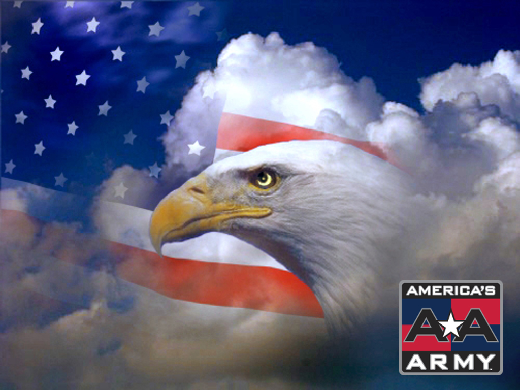 American Eagle And Flag Wallpaper X 768pix Mixed Style
