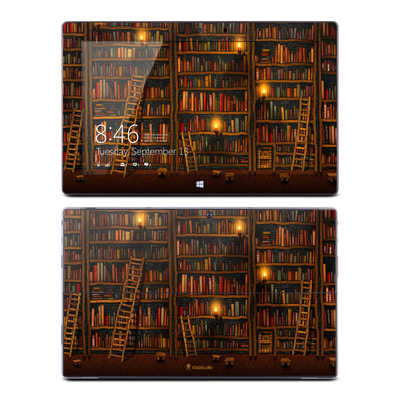 Library That Looks Like Wallpaper Microsoft Surface Pro Skins