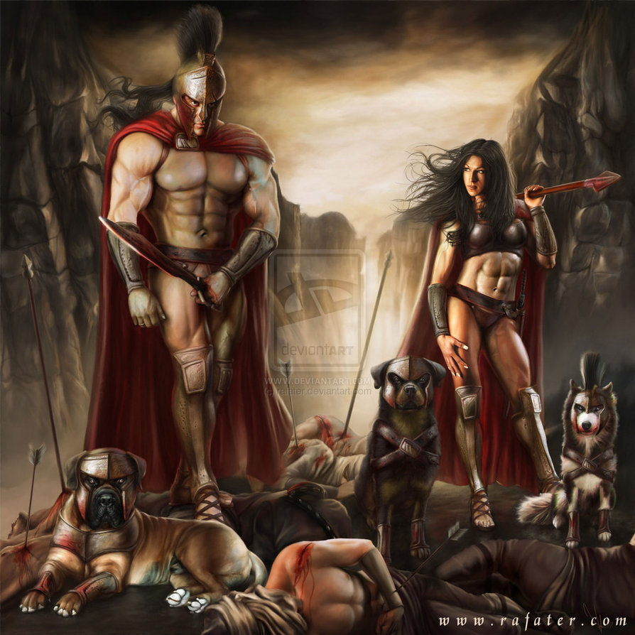 Spartan Warriors Tribute By Rafater
