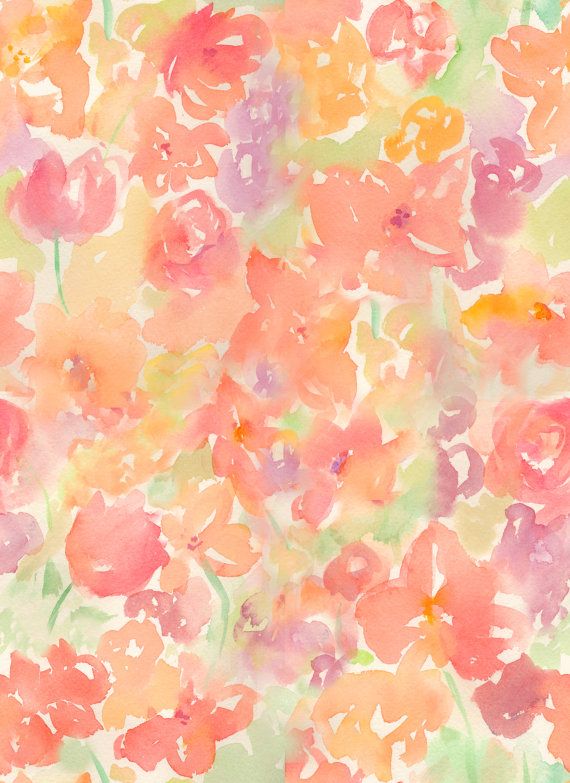 Flowers Watercolor Pattern Floral And