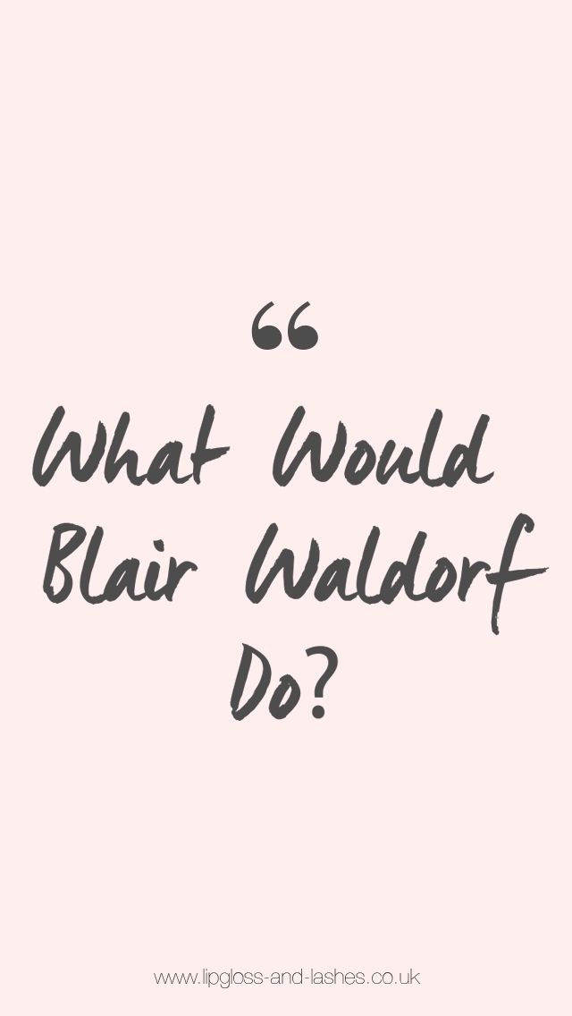 Blair Waldorf iPhone Wallpaper Gossip Girl Xoxo