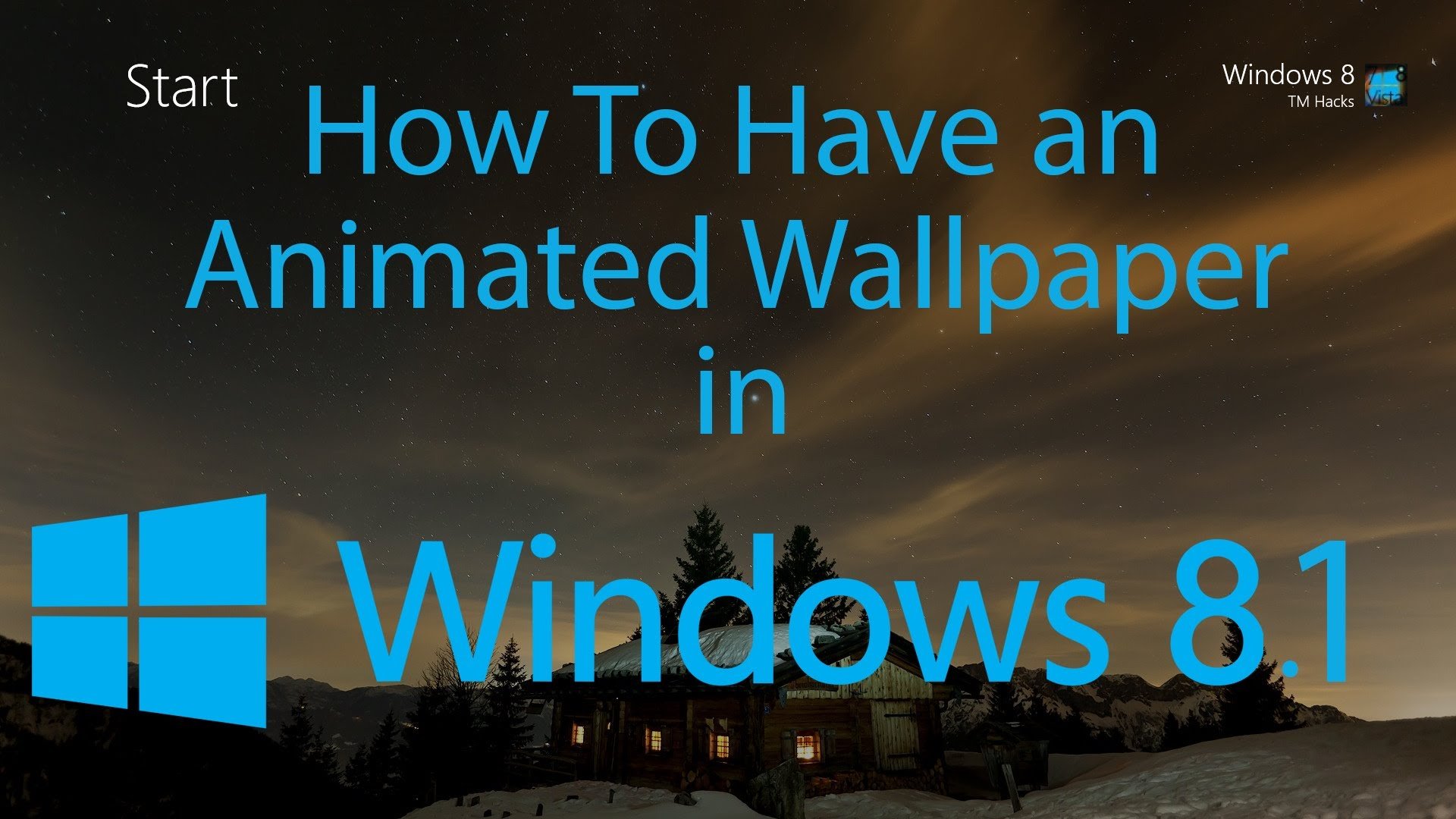 How To Have an Animated Wallpaper in Windows 81