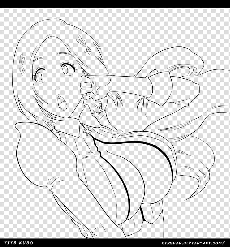 Bleach Inoue Orihime Lineart Transparent Background Png Clipart