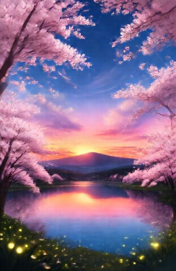 Cool Anime Landscape Wallpaper