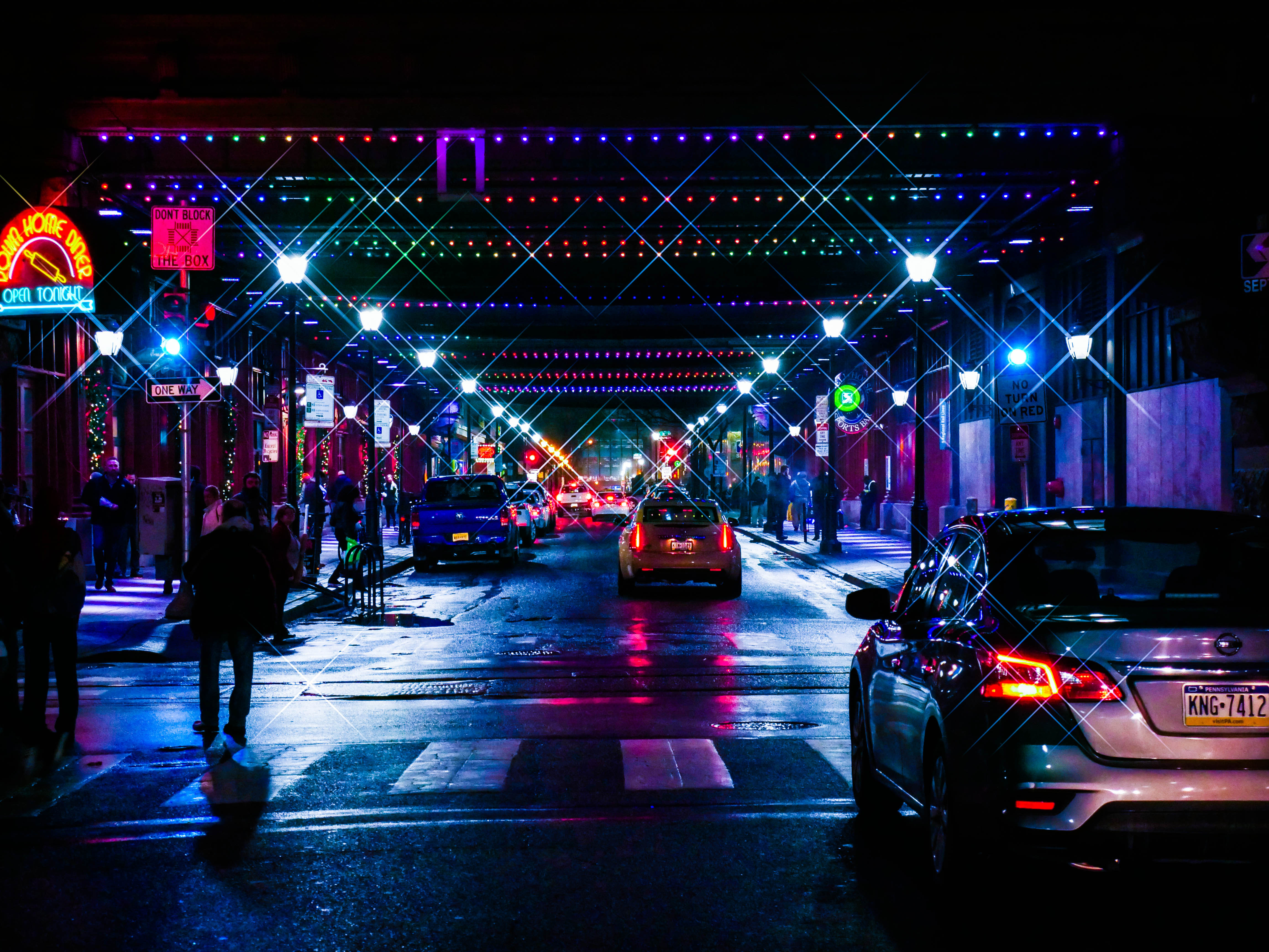 City Neon Lights Cityscape 5k Laptop Full HD 1080p 4k Wallpaper Image