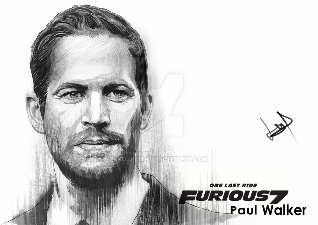 Paul Walker Fast and Furious 7 by Yojin10 on