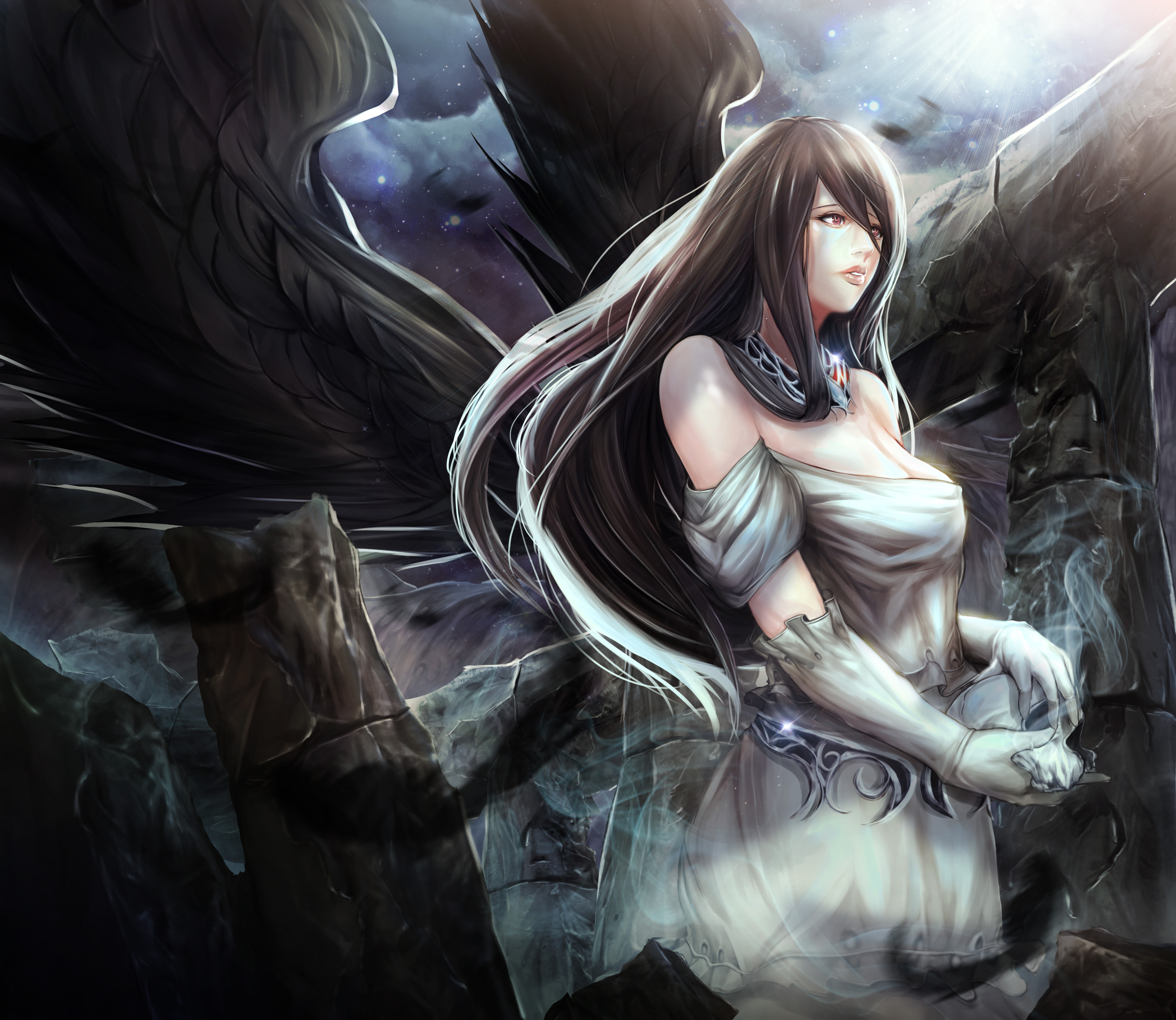 Albedo Overlord  Wallpaper  WallpaperSafari