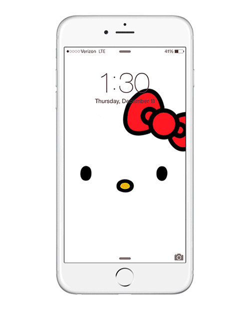 Hello Kitty iPhone Background Fortune Goodies