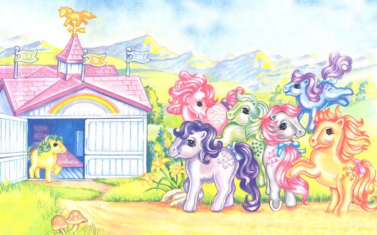 Littlepony Desktop Background A Computer Icreated