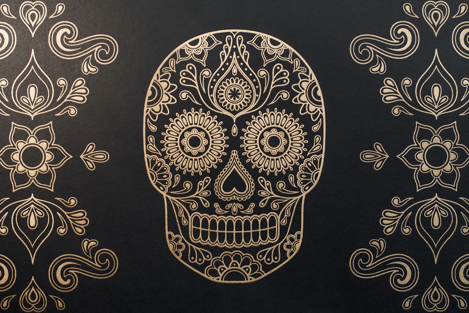 Day Of The Dead Sugar Sku HD Wallpaper Background Image