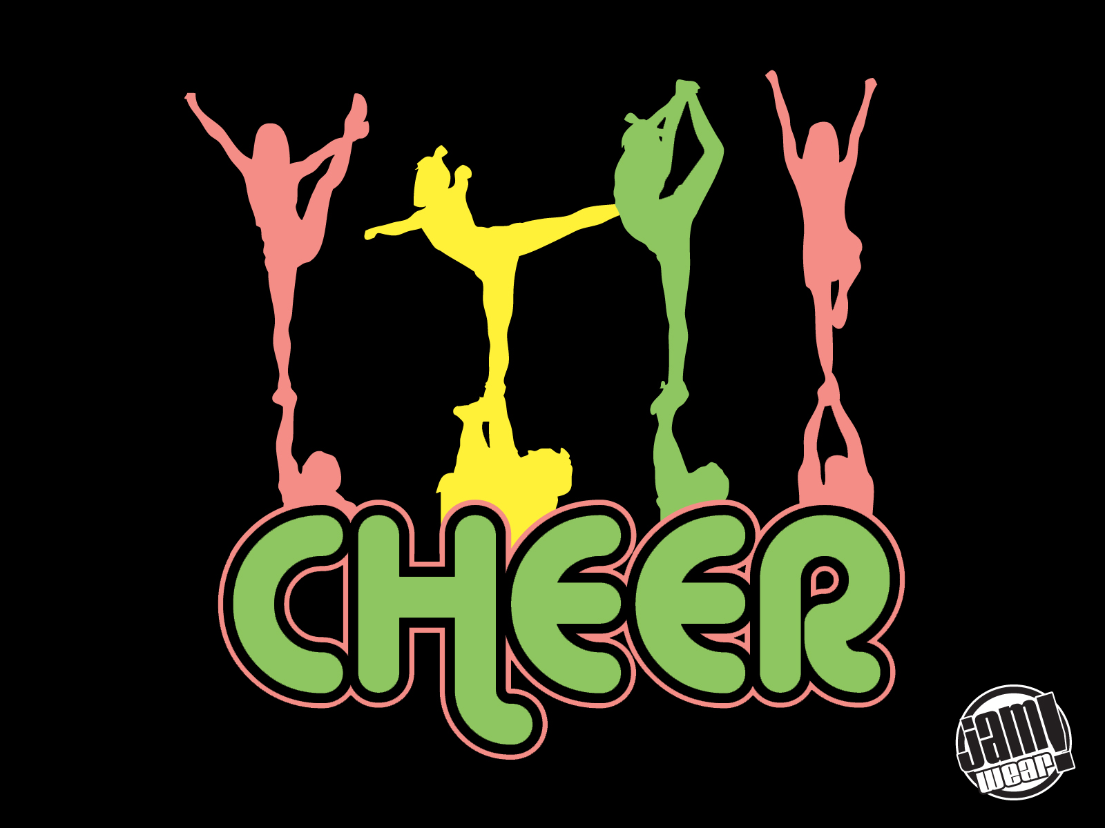 Cheer Stunt Clip Art Cheering Stunts By Cake Ideas