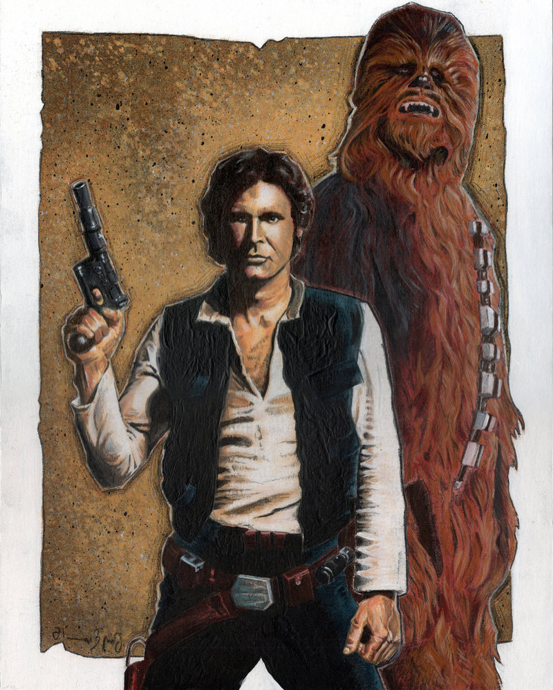 Han Solo And Chewbacca By Blindroosevelts