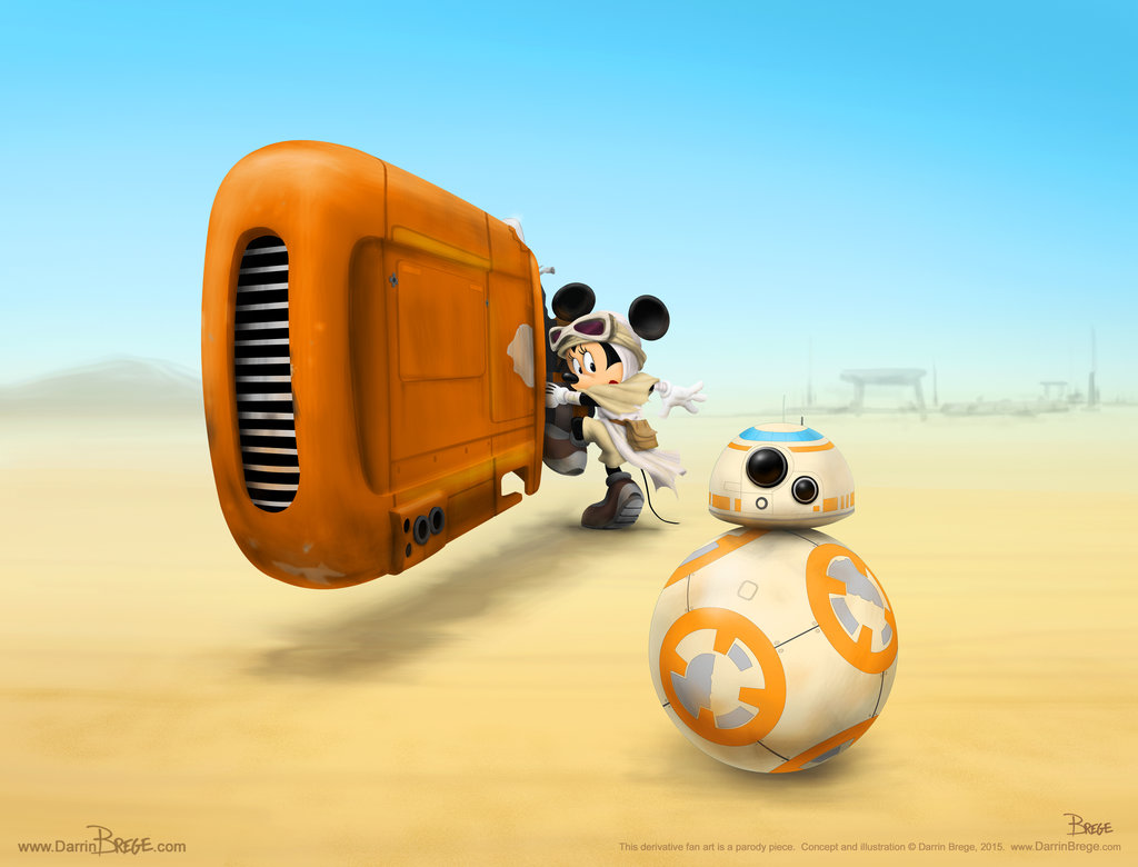 Minnie Mouse As Rey From The Force Awakens Trailer By Darrinbrege On