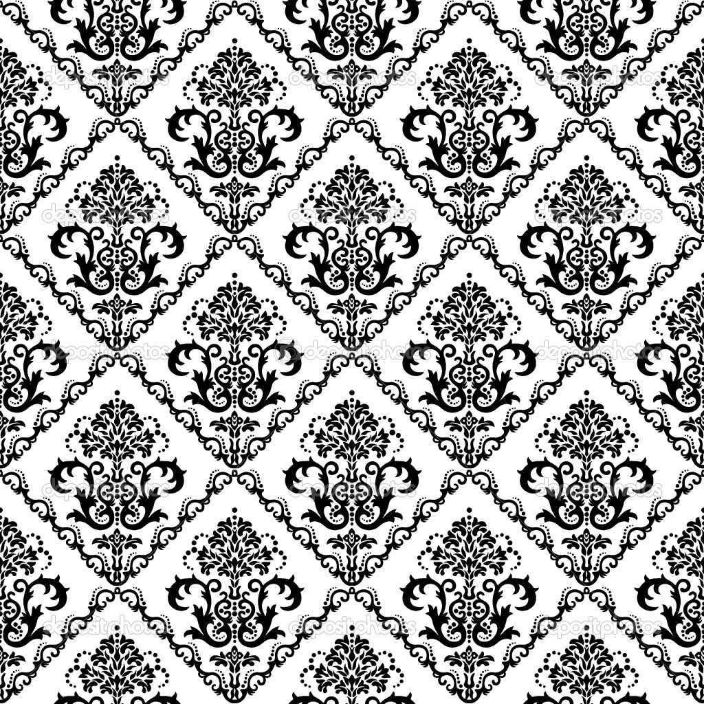 Black White Damask   HD Wallpapers Lovely 1024x1024