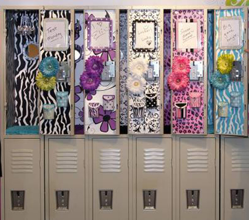 whole fake flower line up or gorgeous lockers