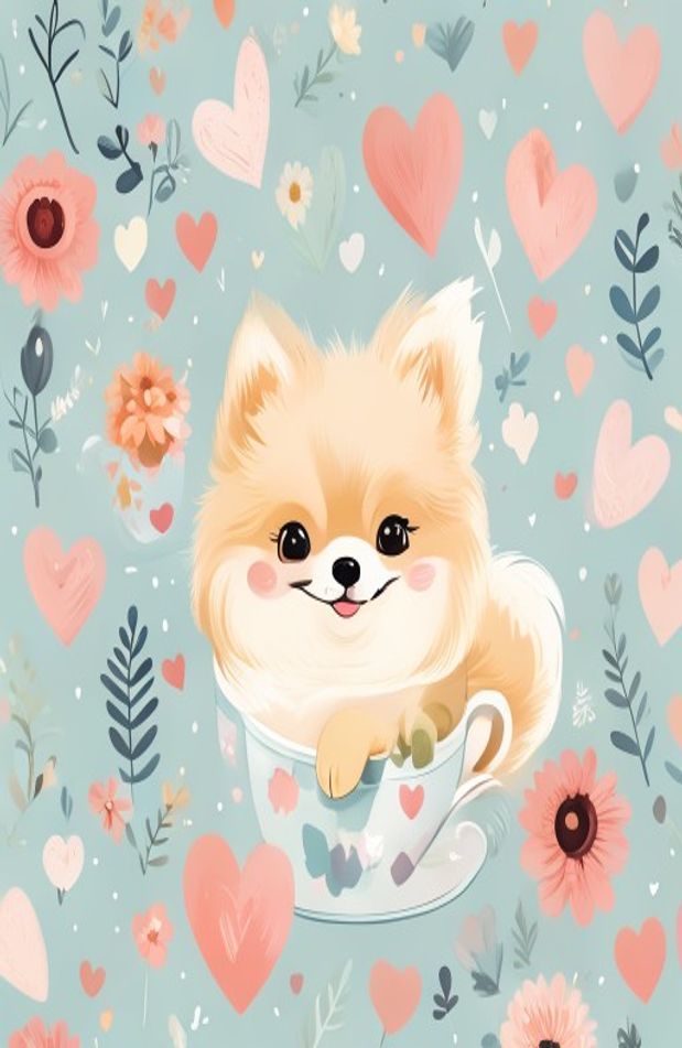 Teacup Pomeranian Wallpaper