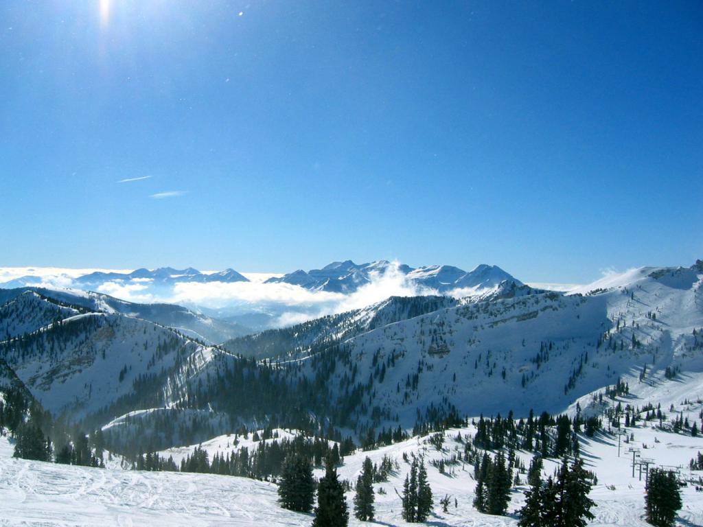 Best ski resort   Snowbird Utah 1024x768 Wallpaper 2