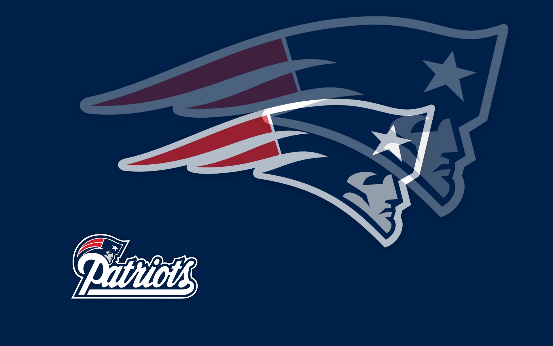 Nfl New England Patriots Logo Echo Style Wide