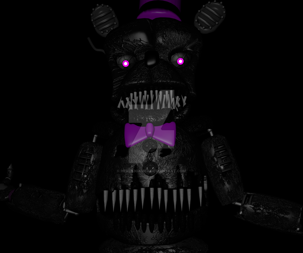 Fnaf Nightmare Fredbear Fanmade Concept By Goldennexus On