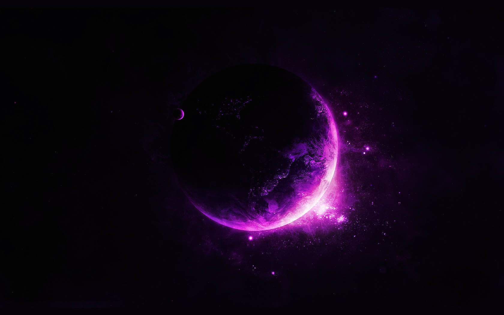 Purple Moon Wallpaper 3284 Hd Wallpapers in Space   Imagescicom