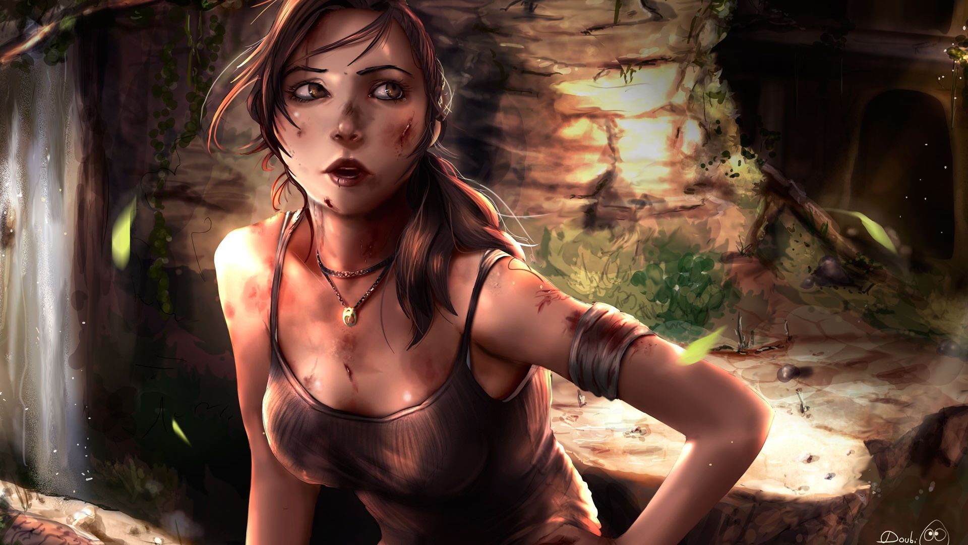 Desktop Wallpaper Tomb Raider Video Game Gaming Lara Croft Art