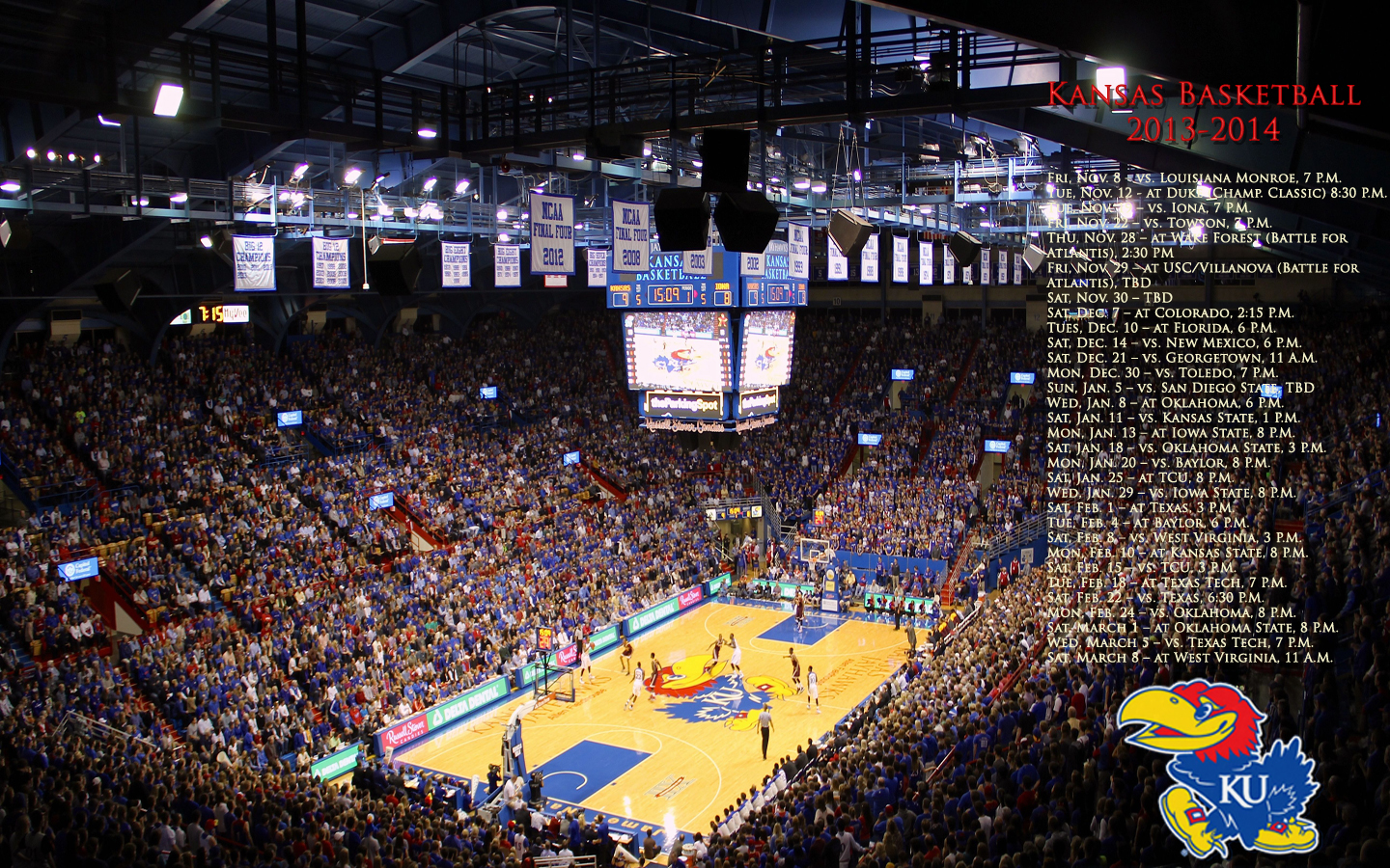 Kansas Jayhawks Basketball Wallpaper 1440x900