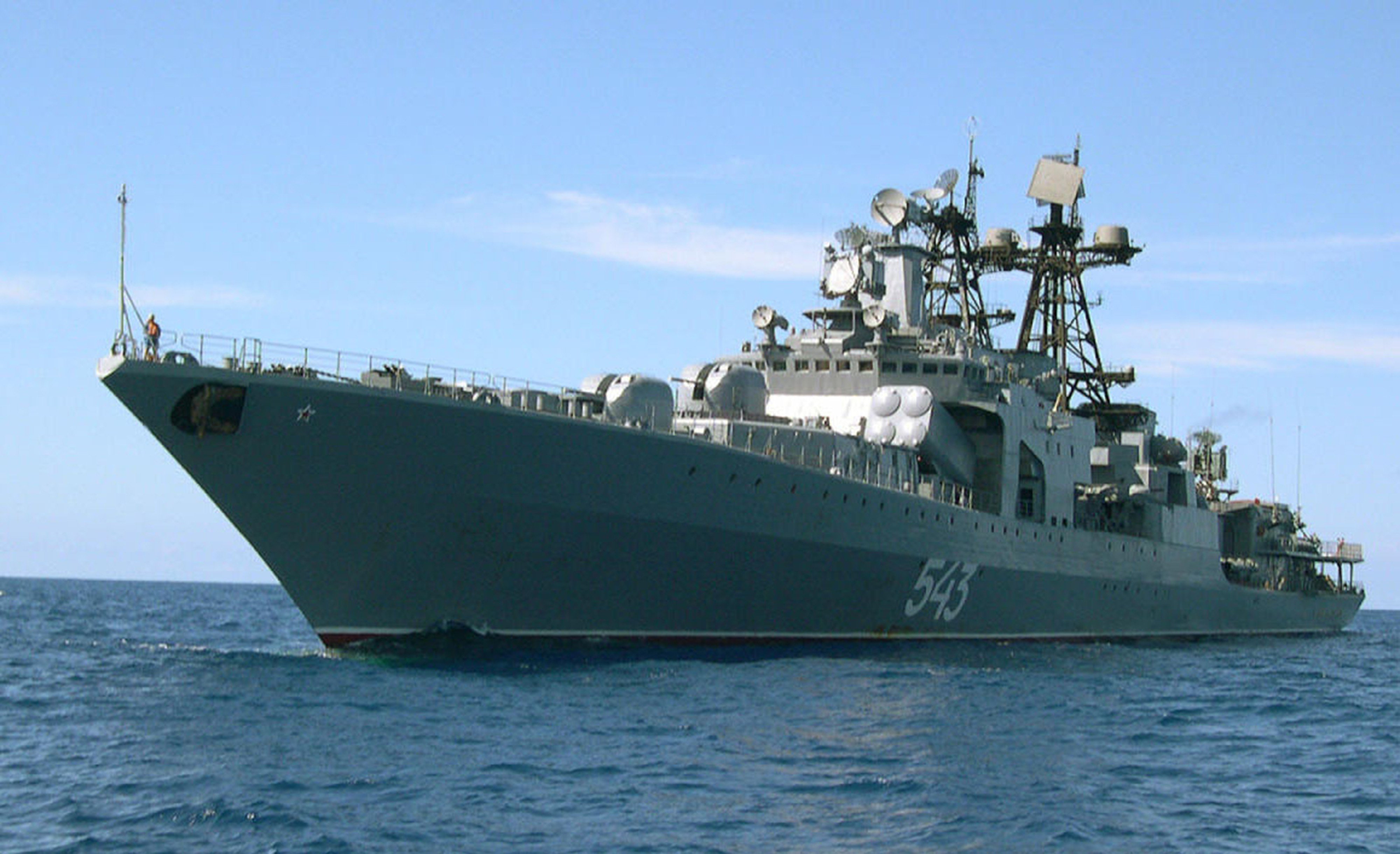 Russia Navy Russian Warship Ship War Red Star Marshal Wallpaper