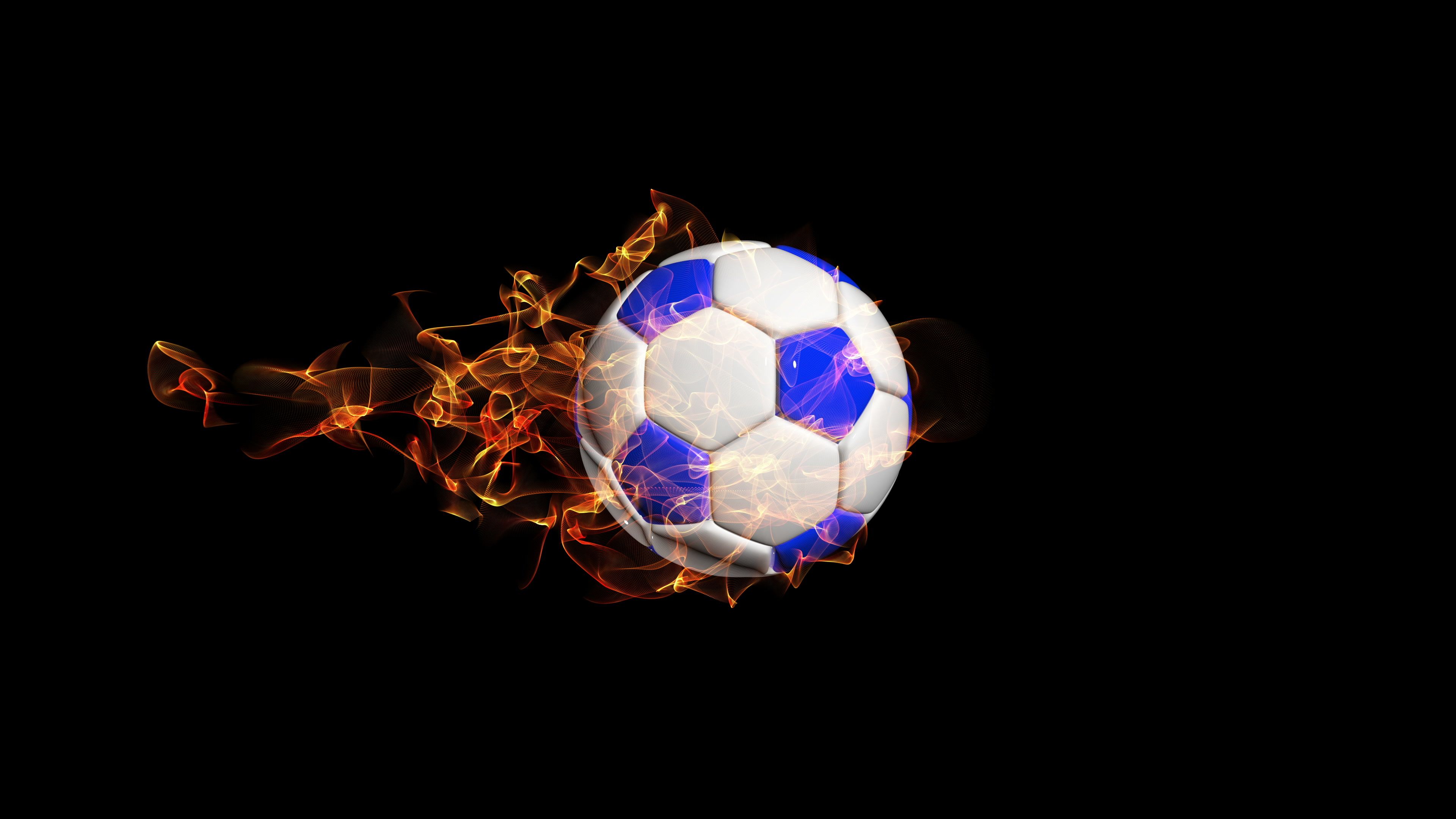 Rotating Soccer Ball On A Black Background Video Loop With Alpha